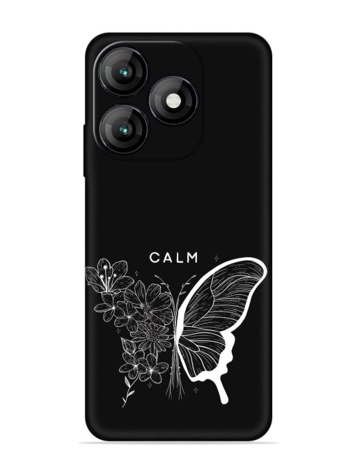 Calm Embossed Soft Silicone Case for Itel A70 Zapvi