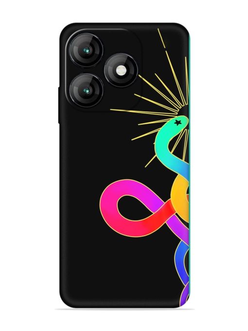 Art Geometric Abstraction Embossed Soft Silicone Case for Itel A70 Zapvi