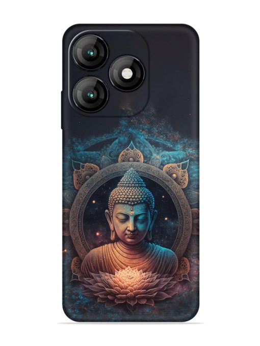 Gautam Buddha Embossed Soft Silicone Case for Itel A70 Zapvi