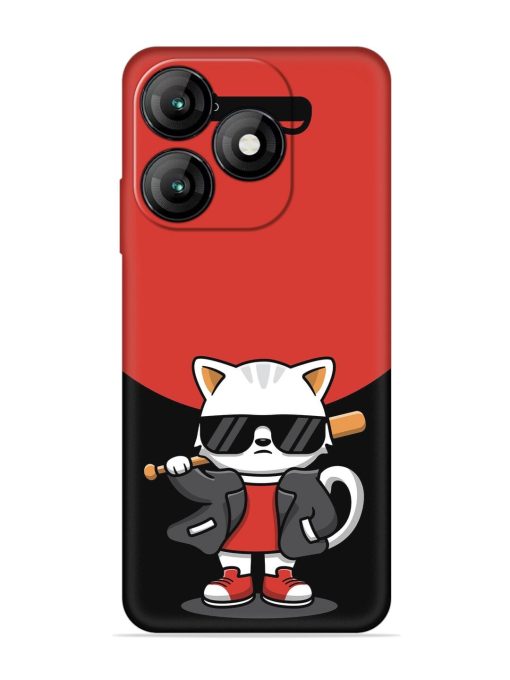 Cool Little Bear Cartoon Embossed Soft Silicone Case for Itel A70 Zapvi