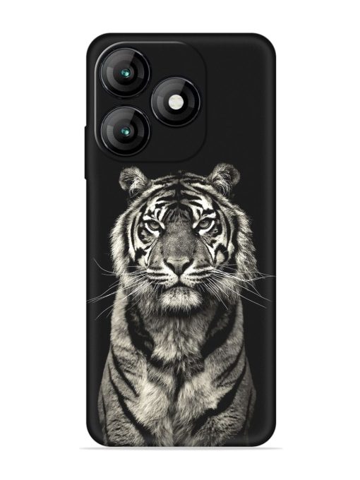 Tiger Art Embossed Soft Silicone Case for Itel A70