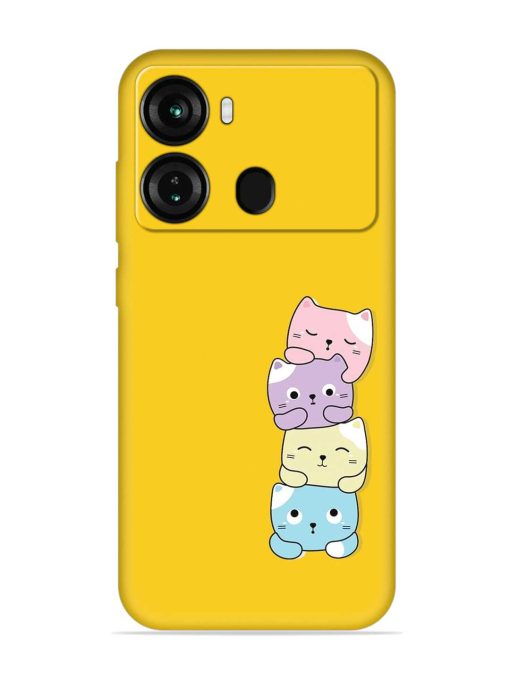 Cartoon Anime Embossed Soft Silicone Case for Itel P40 Zapvi