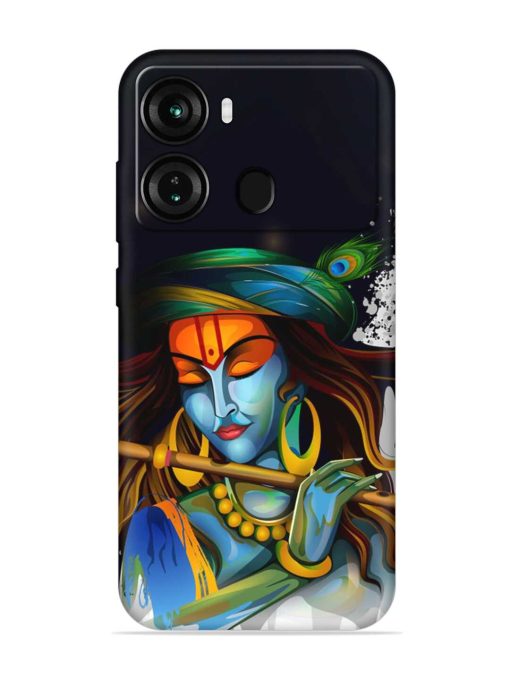 Krishna Art Embossed Soft Silicone Case for Itel P40 Zapvi