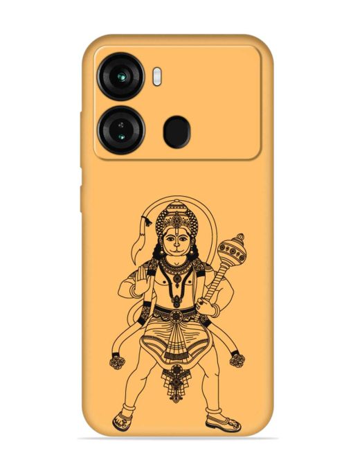 Indian God Hanuman Embossed Soft Silicone Case for Itel P40 Zapvi