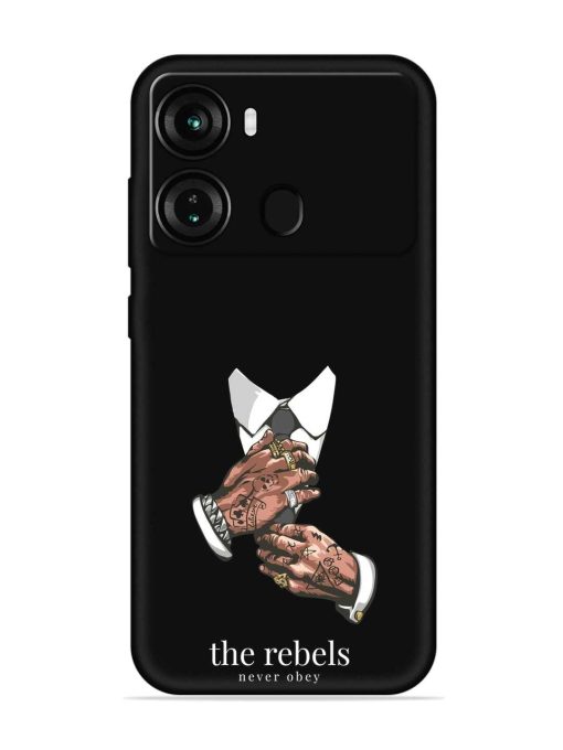 Rebels Slogan Man Embossed Soft Silicone Case for Itel P40 Zapvi