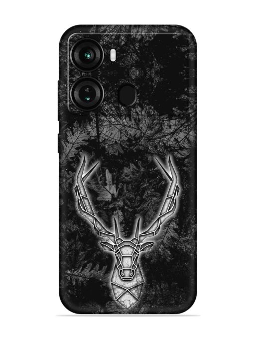 Ancient Deer Embossed Soft Silicone Case for Itel P40 Zapvi