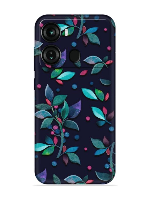 Decorative Watercolor Flower Embossed Soft Silicone Case for Itel P40 Zapvi