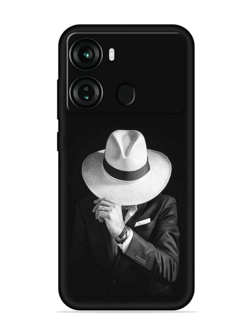 Men Under Hat Embossed Soft Silicone Case for Itel P40