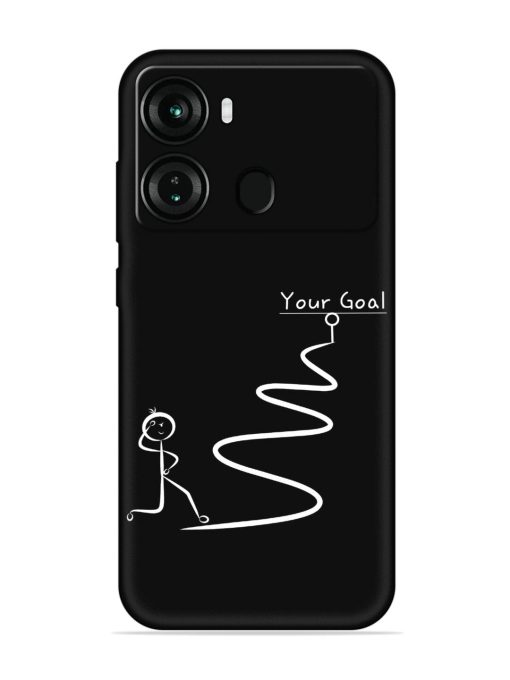 Your Goal Embossed Soft Silicone Case for Itel P40 Zapvi