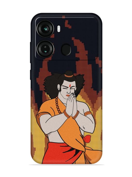 Shree Ram Vector Embossed Soft Silicone Case for Itel P40 Zapvi