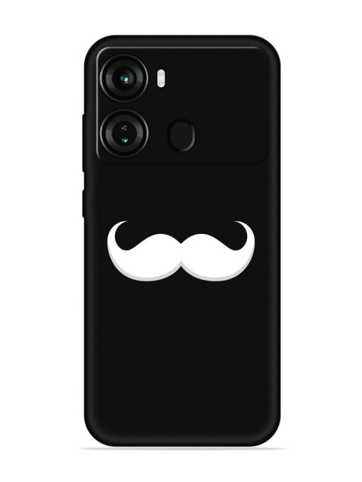 Mustache Vector Embossed Soft Silicone Case for Itel P40 Zapvi