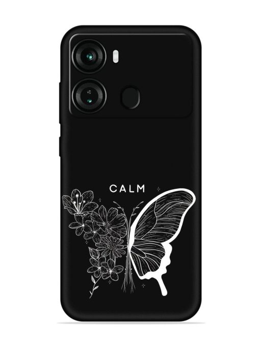 Calm Embossed Soft Silicone Case for Itel P40 Zapvi