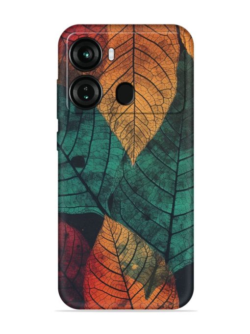 Leaves Artwork Embossed Soft Silicone Case for Itel P40 Zapvi