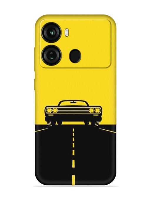 Classic Car Embossed Soft Silicone Case for Itel P40 Zapvi