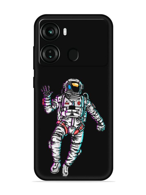 Spaceman Embossed Soft Silicone Case for Itel P40 Zapvi