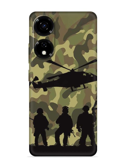 Army Heros Embossed Soft Silicone Case for Itel P55 (5G) Zapvi