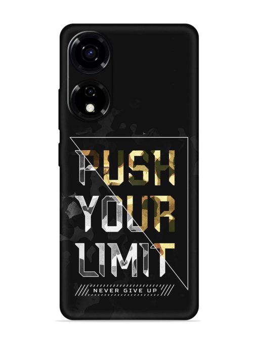 Push Your Limits Embossed Soft Silicone Case for Itel P55 (5G) Zapvi