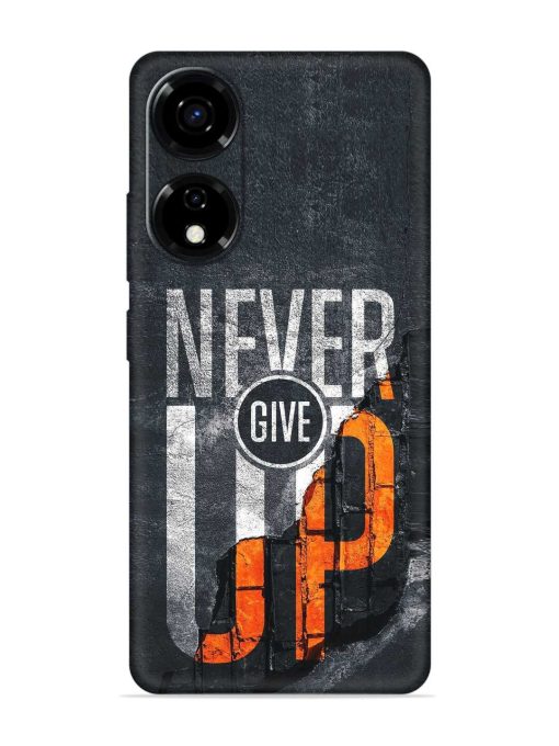 Never Give Up Embossed Soft Silicone Case for Itel P55 (5G) Zapvi