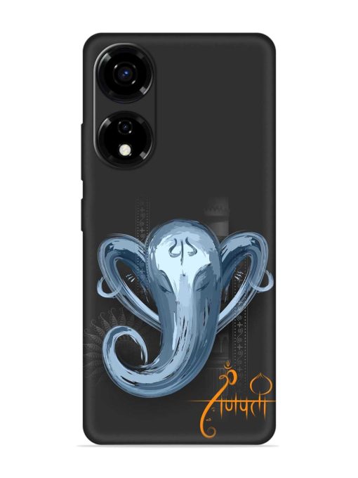 Illustration Lord Ganpati Embossed Soft Silicone Case for Itel P55 (5G)