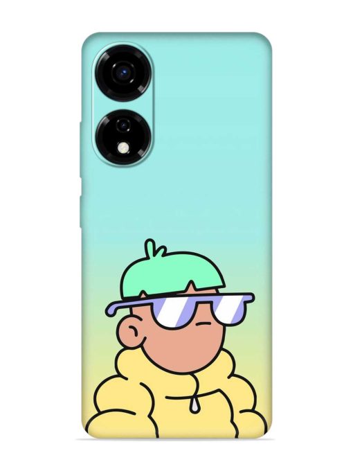 Doodles Cool Character Embossed Soft Silicone Case for Itel P55 (5G)