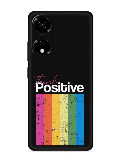 Think Positive Typography Embossed Soft Silicone Case for Itel P55 (5G)