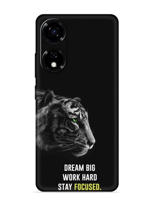 Dream Big Work Hard Embossed Soft Silicone Case for Itel P55 (5G)