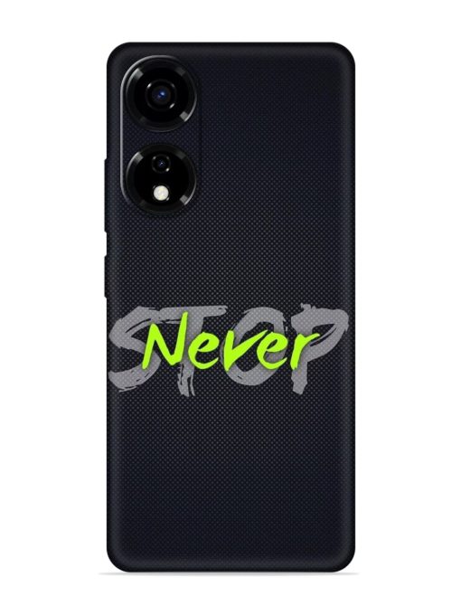 Never Stop Embossed Soft Silicone Case for Itel P55 (5G)