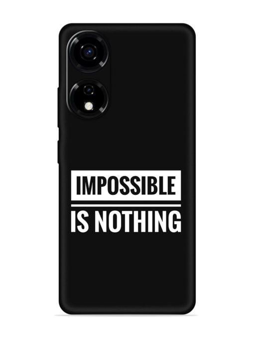 Impossible Is Nothing Embossed Soft Silicone Case for Itel P55 (5G)