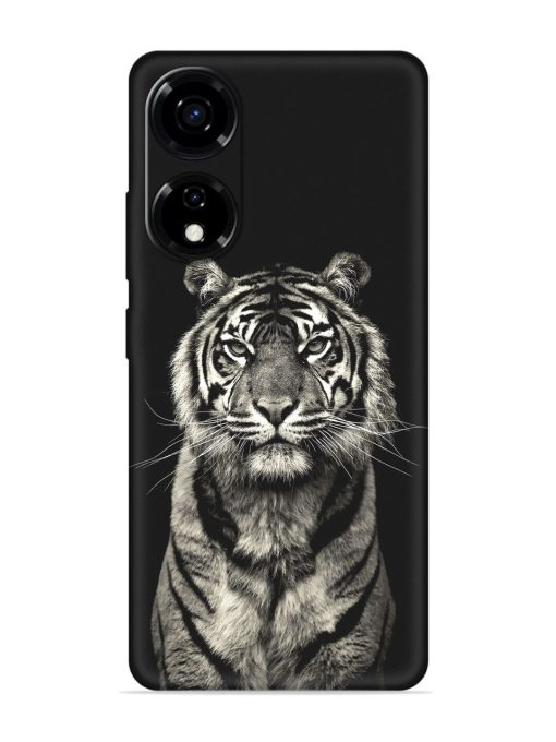 Tiger Art Embossed Soft Silicone Case for Itel P55 (5G)