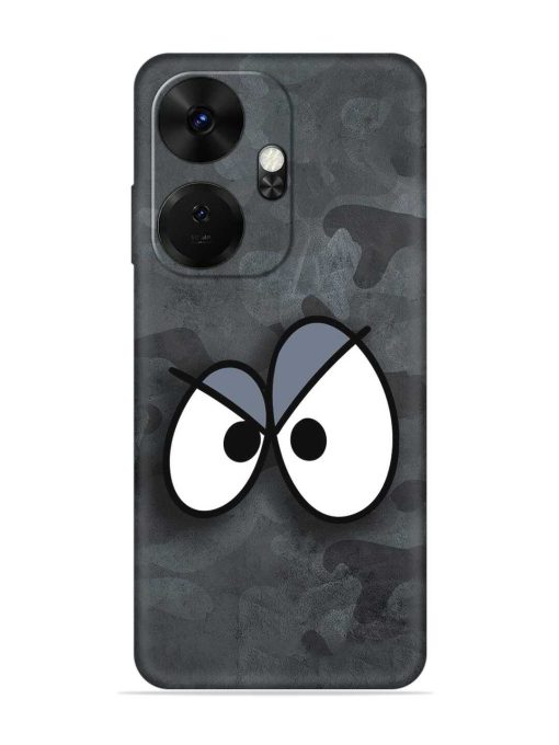 Big Eyes Night Mode Embossed Soft Silicone Case for Itel P55 Plus Zapvi