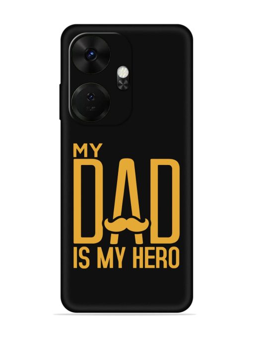 My Dad Is My Hero Embossed Soft Silicone Case for Itel P55 Plus Zapvi