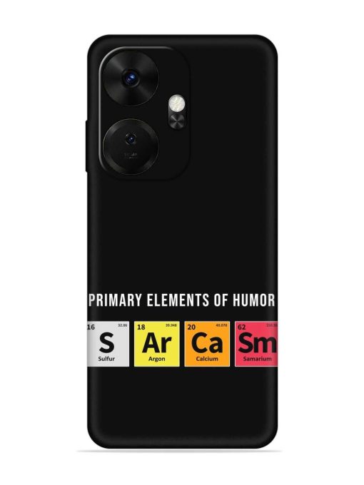 Primary Elements Humor Embossed Soft Silicone Case for Itel P55 Plus