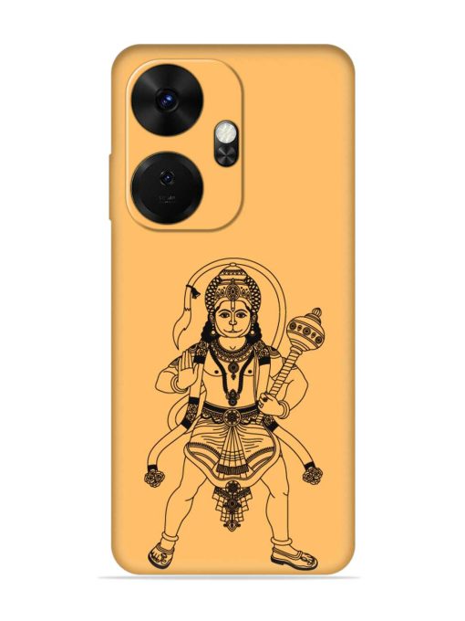 Indian God Hanuman Embossed Soft Silicone Case for Itel P55 Plus Zapvi