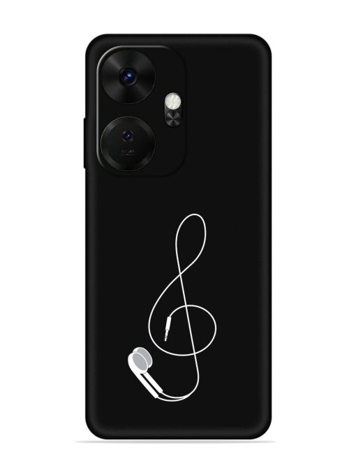 Music Earphone Vector Embossed Soft Silicone Case for Itel P55 Plus Zapvi