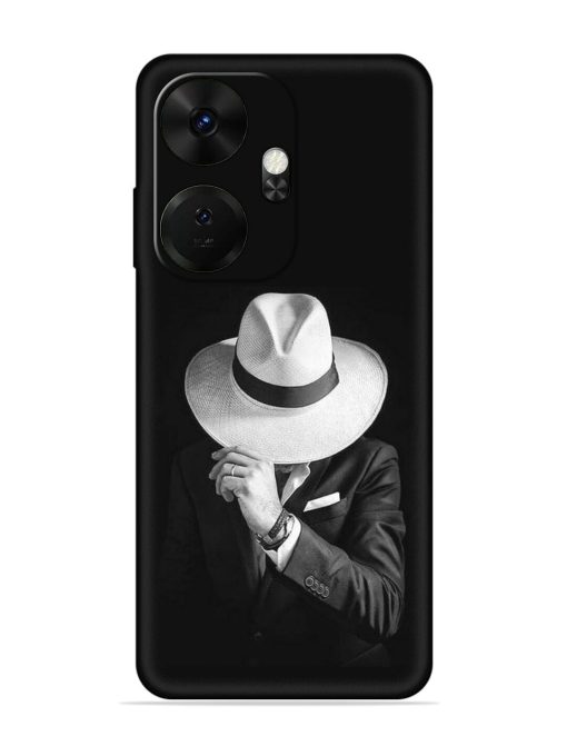 Men Under Hat Embossed Soft Silicone Case for Itel P55 Plus Zapvi