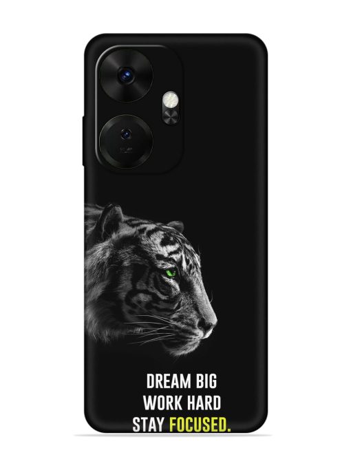 Dream Big Work Hard Embossed Soft Silicone Case for Itel P55 Plus Zapvi