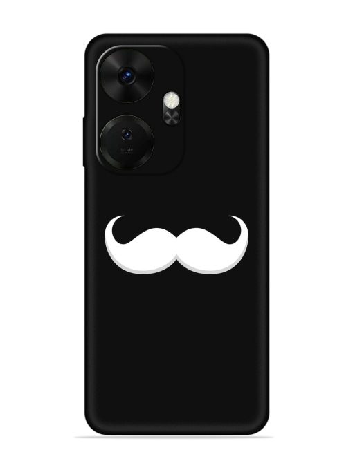 Mustache Vector Embossed Soft Silicone Case for Itel P55 Plus Zapvi