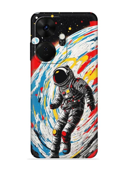 Astronaut Art Embossed Soft Silicone Case for Itel P55 Plus Zapvi