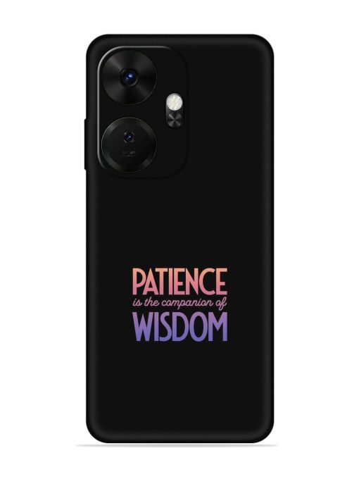 Patience Is The Embossed Soft Silicone Case for Itel P55 Plus Zapvi