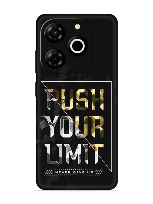 Push Your Limits Embossed Soft Silicone Case for Itel P55T