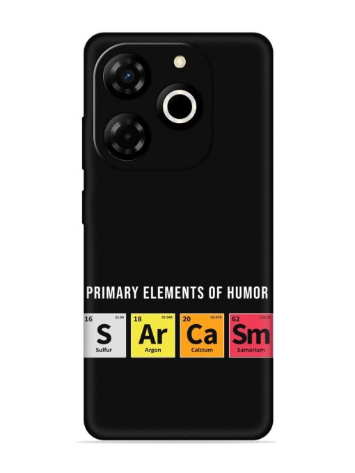 Primary Elements Humor Embossed Soft Silicone Case for Itel P55T