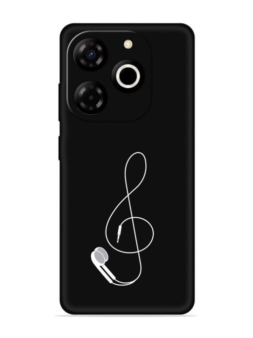 Music Earphone Vector Embossed Soft Silicone Case for Itel P55T