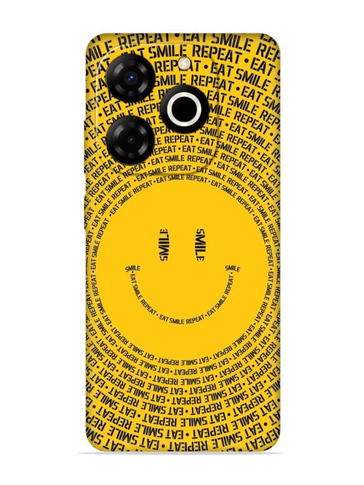 Smiley Embossed Soft Silicone Case for Itel P55T Zapvi