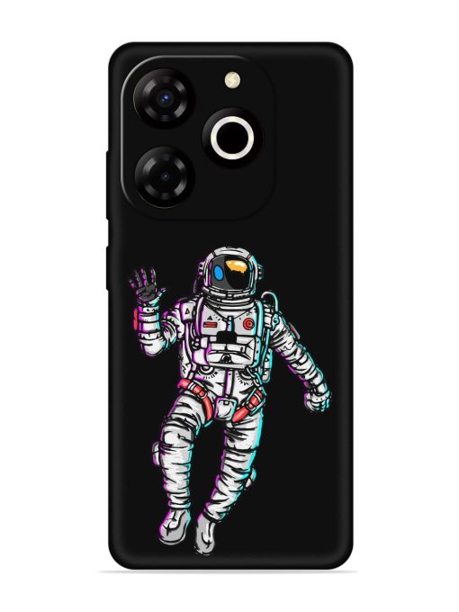 Spaceman Embossed Soft Silicone Case for Itel P55T