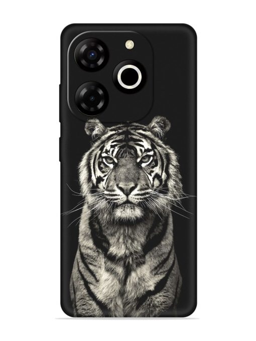 Tiger Art Embossed Soft Silicone Case for Itel P55T