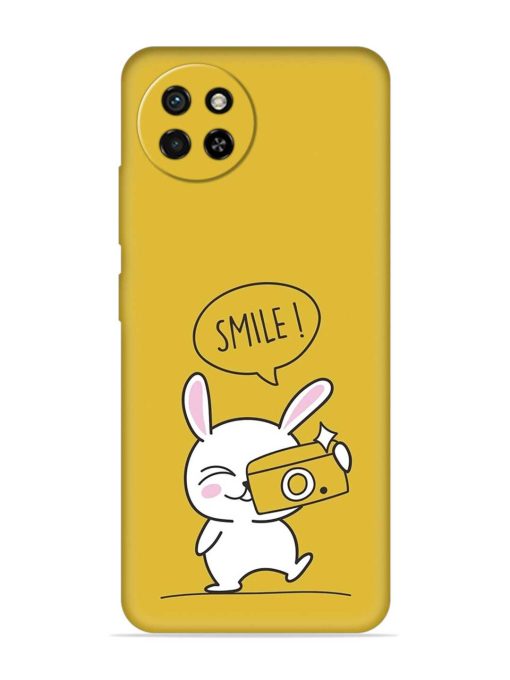 Hey Smile Please Embossed Soft Silicone Case for Itel S23 Zapvi