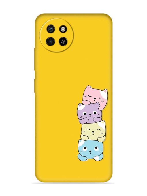 Cartoon Anime Embossed Soft Silicone Case for Itel S23 Zapvi