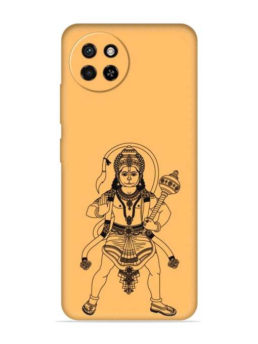 Indian God Hanuman Embossed Soft Silicone Case for Itel S23 Zapvi