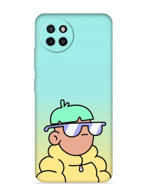 Doodles Cool Character Embossed Soft Silicone Case for Itel S23 Zapvi