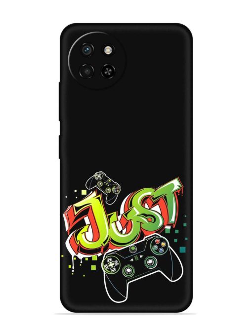 Graffiti Gamepad Illustration Embossed Soft Silicone Case for Itel S23